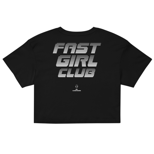 WOMEN'S FAST GIRLS CLUB CROP TOP